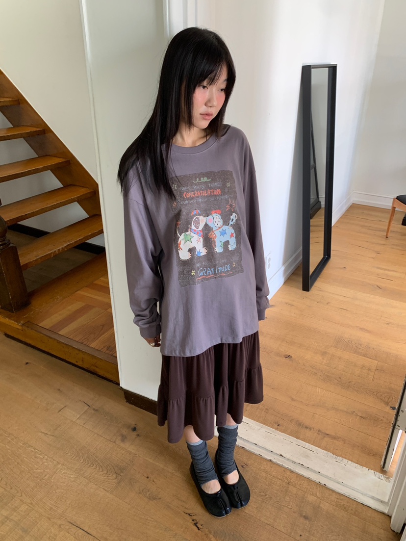 MORE THAN-P東大門實拍女裝新品時尚人氣熱賣真品休閑長裙MORE THAN長裙