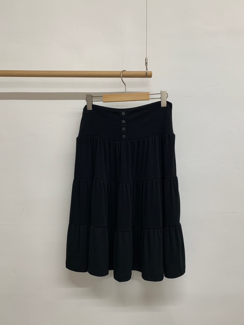 MORE THAN-P東大門實拍女裝新品時尚人氣熱賣真品休閑長裙MORE THAN長裙圖色3黑色