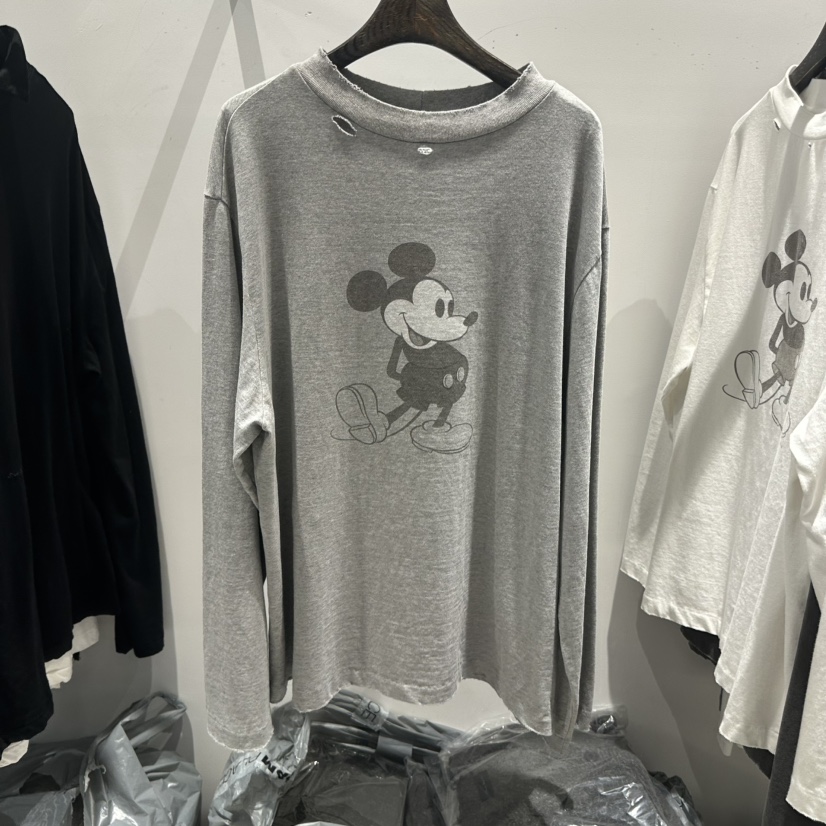 JANE BIRKIN韓國直郵女士新款熱賣休閑推薦時尚長袖T恤米奇JANE BIRKIN設計師品牌長袖T恤圖色1