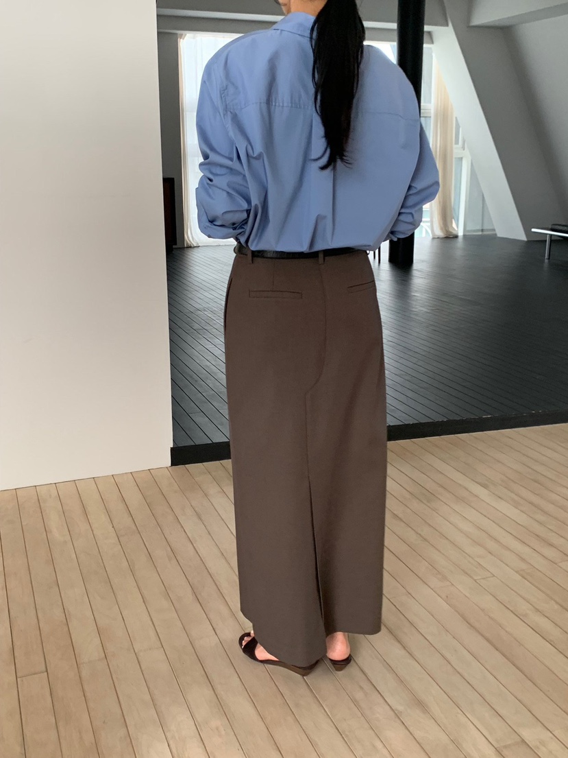 REGULARLY/PLACOR韓國代購女裝新品休閑時尚真品長裙粗羊毛REGULARLY/PLACOR長裙