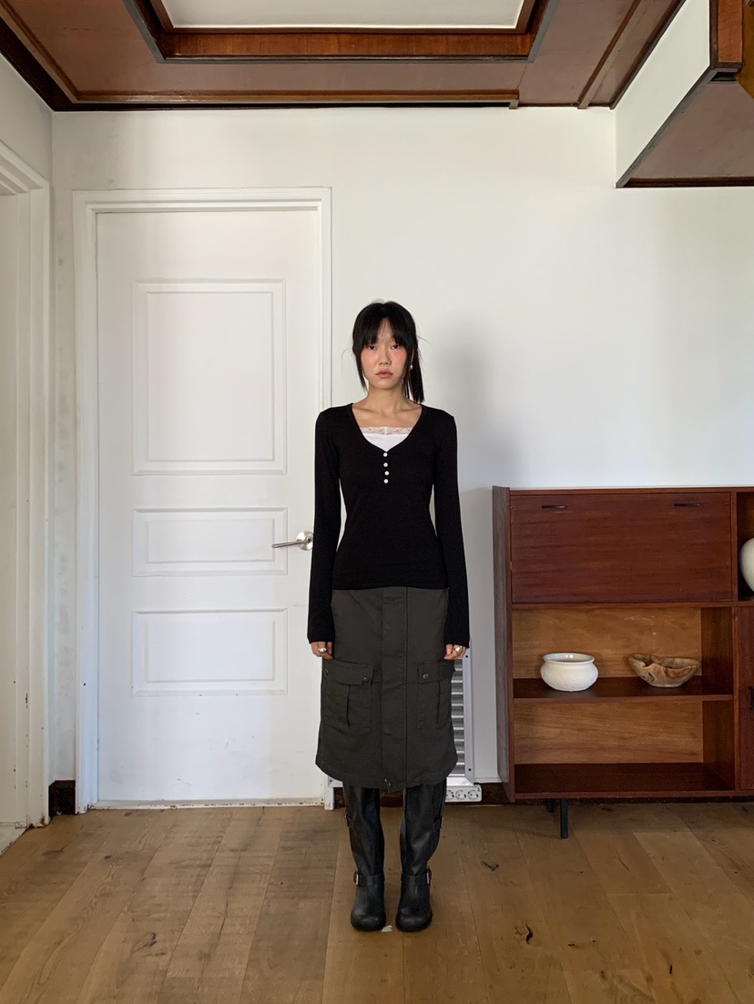MORE THAN-P韓國直郵女裝新品推薦人氣熱賣真品長袖T恤MORE THAN長袖T恤