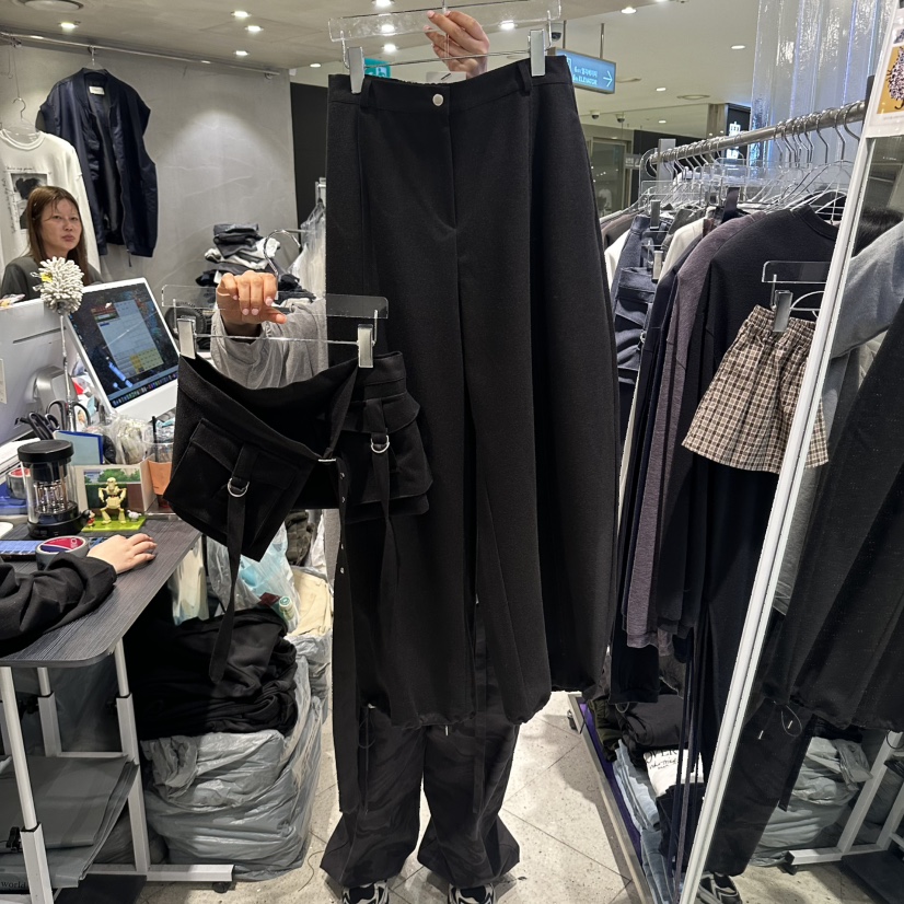 HERTZ-P東大門代購女士新款熱賣推薦人氣時尚休閑套裝孔眼HERTZ-P套裝圖色2黑色
