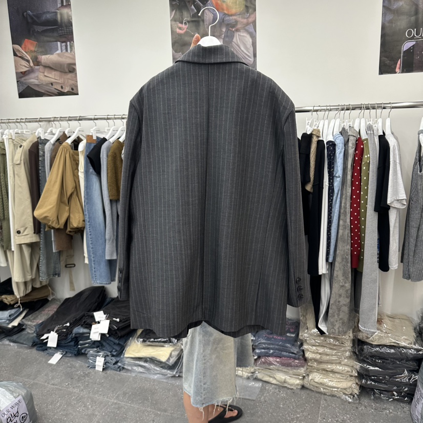 OURWAVE/OUR ROOM東大門代購女裝新品真品西裝西服條紋OURWAVE/OUR ROOM西裝/西服