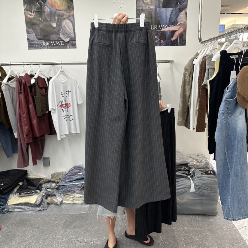 OURWAVE/OUR ROOM東大門代購女裝新品真品正裝褲西褲條紋OURWAVE/OUR ROOM正裝褲/西褲