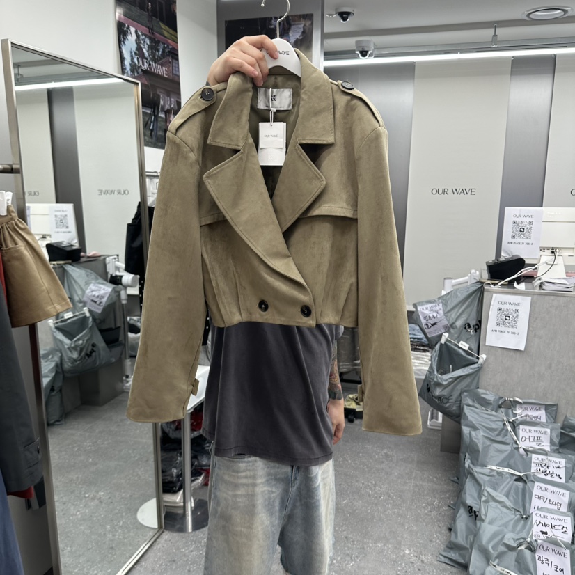 OURWAVE/OUR ROOM東大門代購女士新品真品推薦時尚夾克OURWAVE/OUR ROOM夾克圖色1