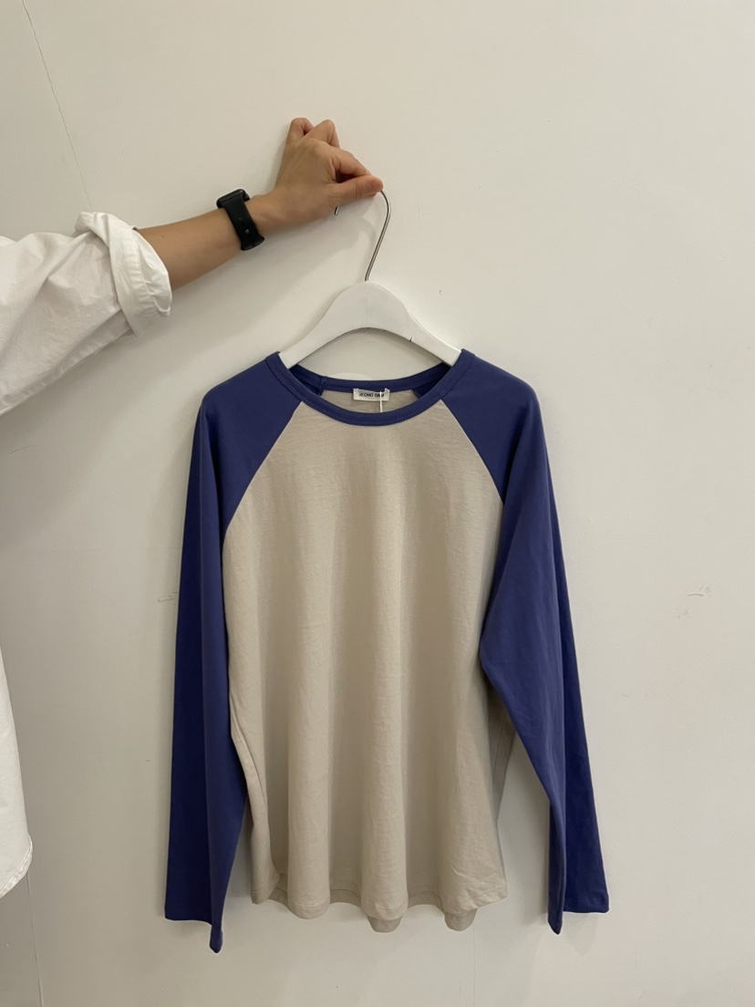 JEONG GAM STUDIOS東大門實拍女士新品真品長袖T恤插肩寬松JEONG GAM STUDIOS長袖T恤圖色4
