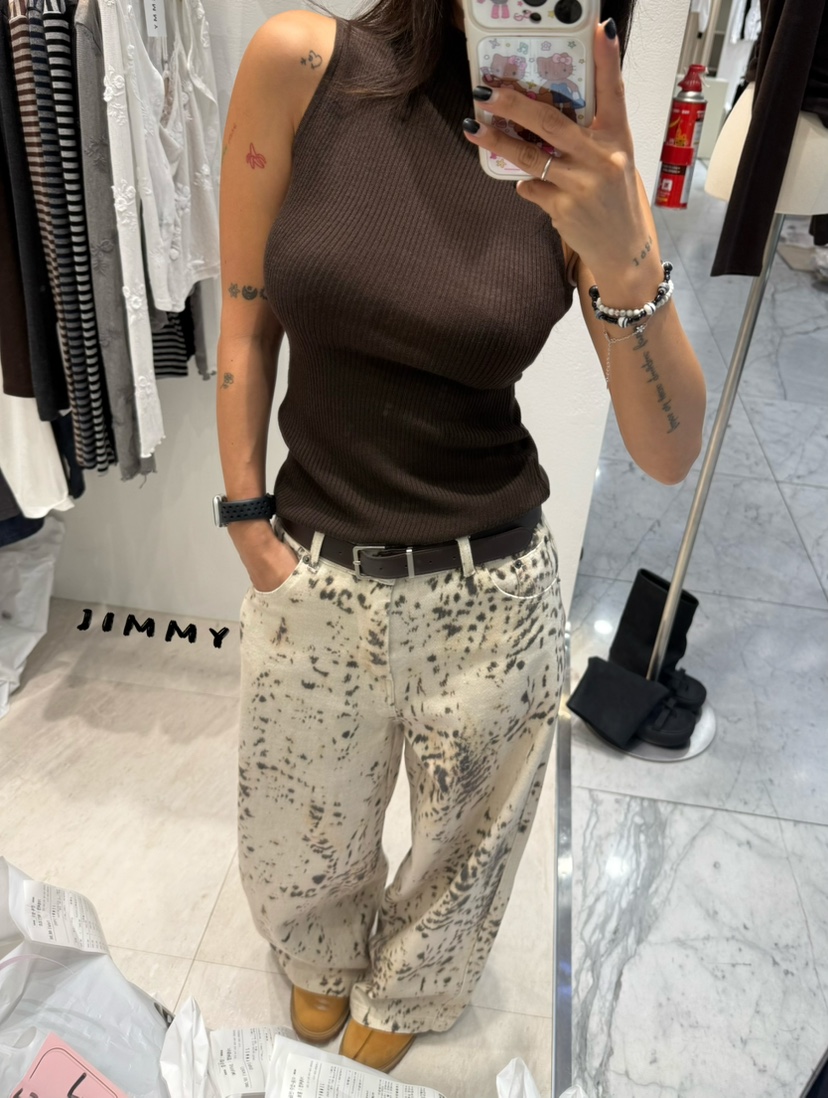 JIMMY東大門代購女裝新品推薦真品人氣熱賣時尚吊帶背心高領JIMMY/REMAKE吊帶/背心