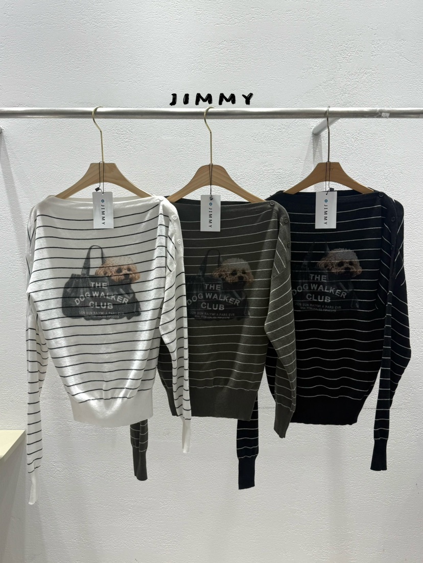 JIMMY韓國代購女士新品人氣熱賣真品休閑時尚推薦針織衫JIMMY/REMAKE針織衫