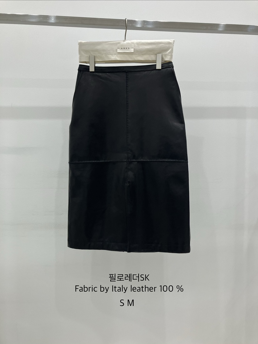 ARVE東大門代購女士新品推薦真品人氣時尚半身裙中短裙皮革ARVE半身裙/中短裙圖色1黑色