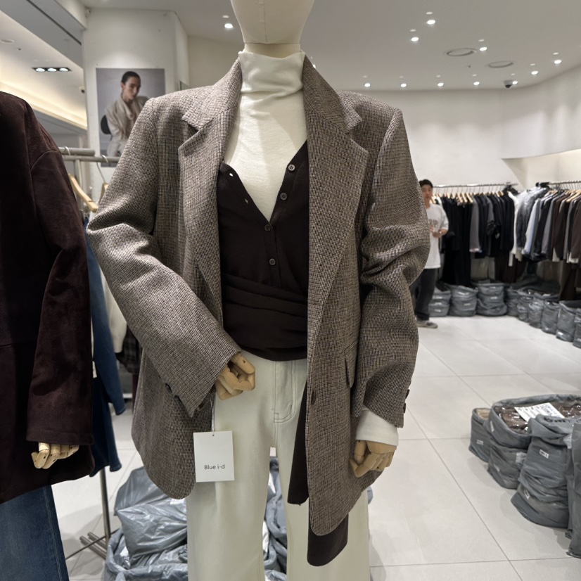 BLUEI-D/N SHARP韓國直郵女士新款熱賣真品休閑西裝西服Blue i-d/N SHARP西裝/西服圖色2米色
