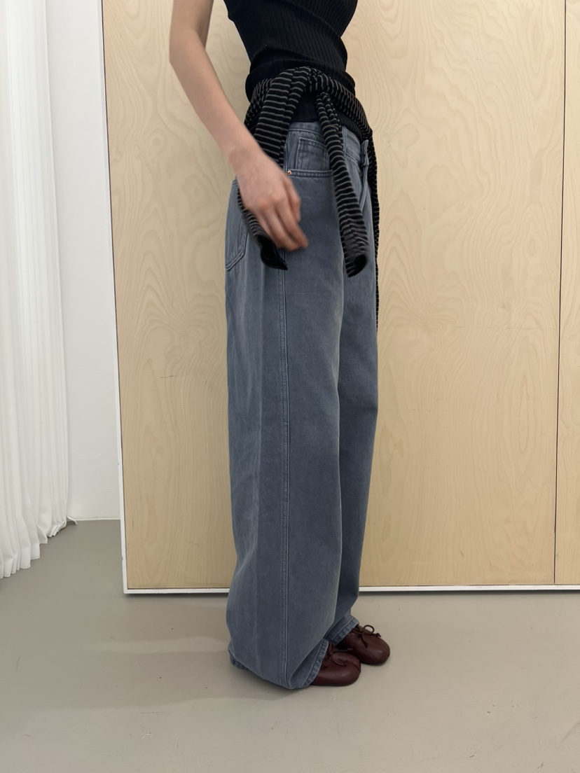 ME MO東大門實拍女裝新品熱賣人氣休閑休閑褲不含腰帶染色ME MO休閑褲