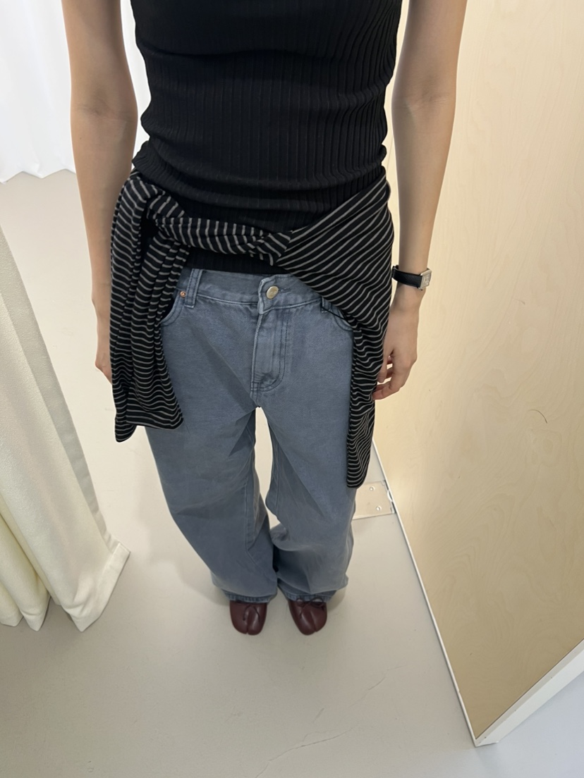 ME MO東大門實拍女裝新品熱賣人氣休閑休閑褲不含腰帶染色ME MO休閑褲
