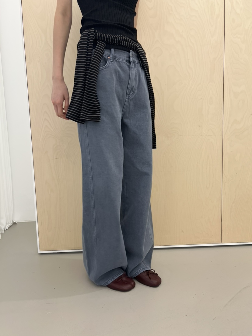 ME MO東大門實拍女裝新品熱賣人氣休閑休閑褲不含腰帶染色ME MO休閑褲圖色1