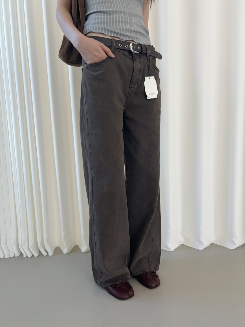 ME MO東大門實拍女裝新品熱賣人氣休閑休閑褲不含腰帶染色ME MO休閑褲圖色2