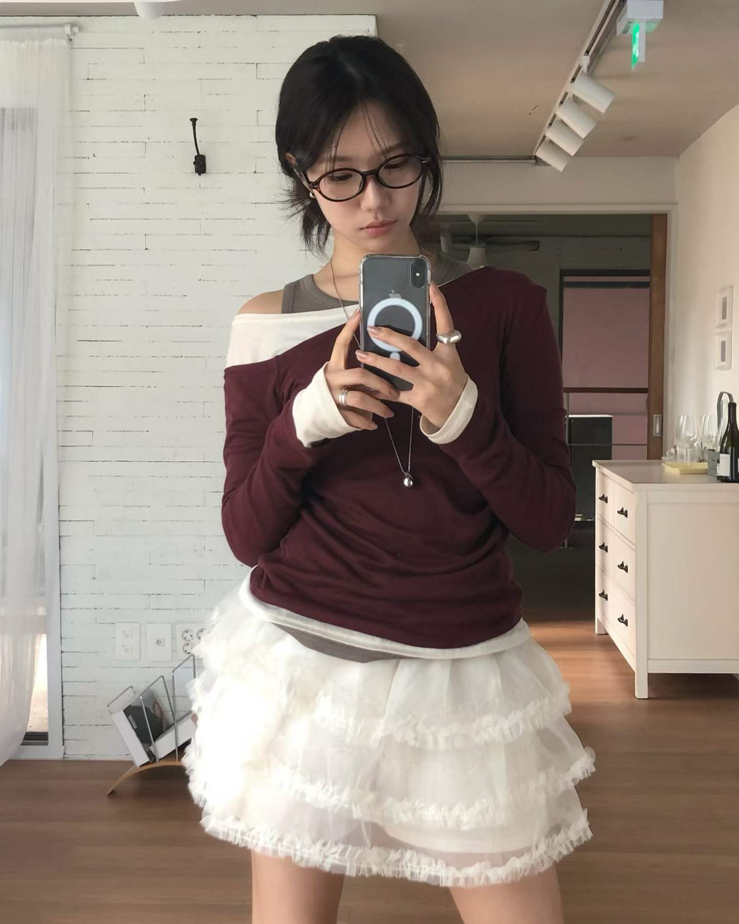 ANAG東大門直郵女士新款時尚真品休閑熱賣推薦人氣裙褲anag/OPENING TITLE裙褲圖色1