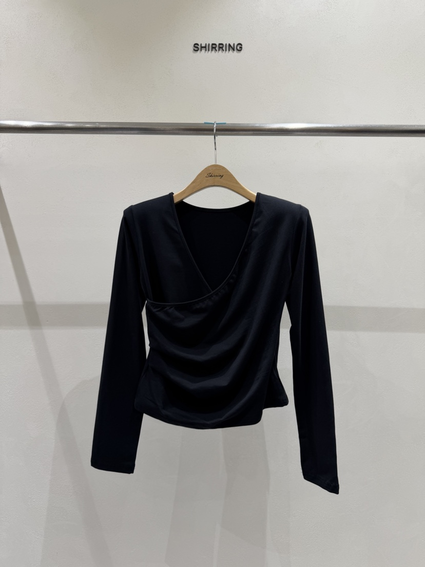 SHIRRING韓國直郵女士新品時尚人氣熱賣推薦真品休閑長袖T恤SHIRRING長袖T恤圖色4
