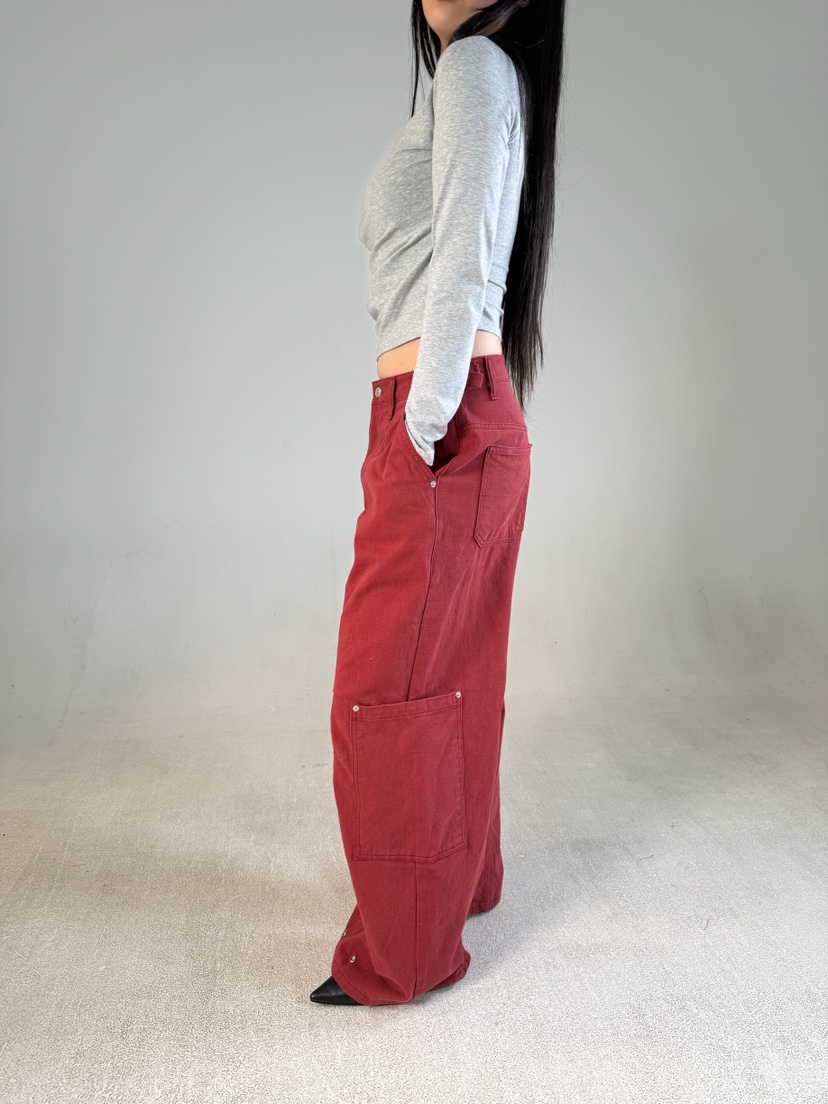 SHIRRING韓國代購女裝新款熱賣時尚人氣休閑推薦休閑褲口袋SHIRRING休閑褲