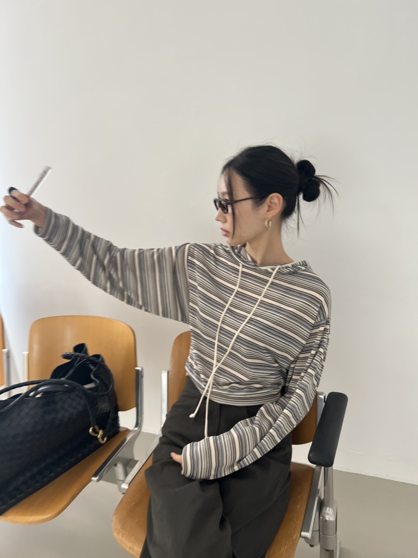 ME MO東大門代購女裝新款人氣推薦時尚熱賣長袖T恤連帽衫ME MO長袖T恤