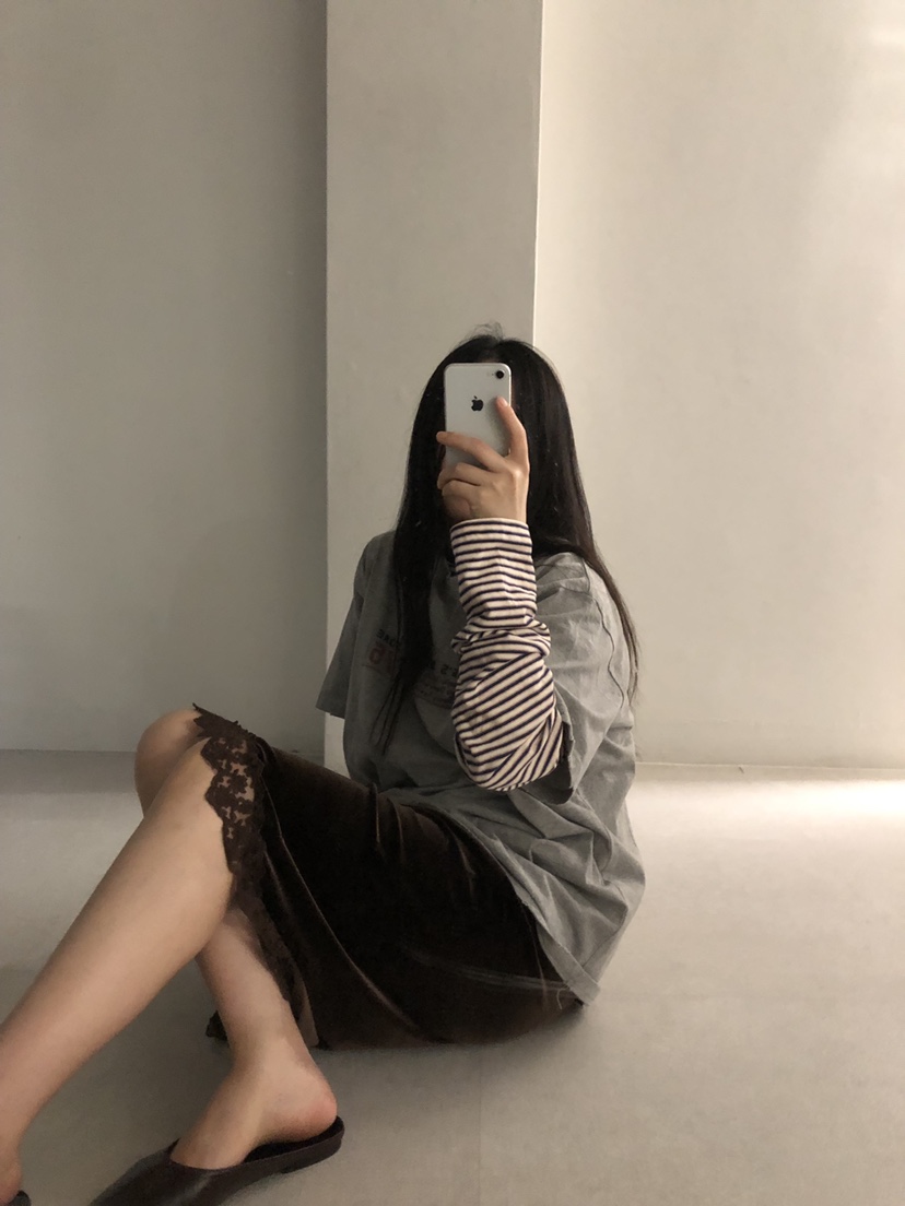 NOPROBLEM東大門直郵女士新款熱賣真品半身裙中短裙天鵝絨NOPROBLEM半身裙/中短裙