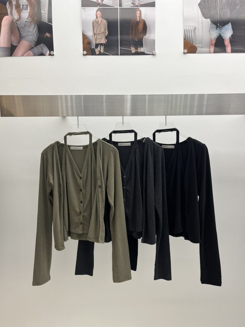 AMOOD韓國直郵女士新款熱賣推薦真品時尚人氣休閑套裝套裝AMOOD套裝