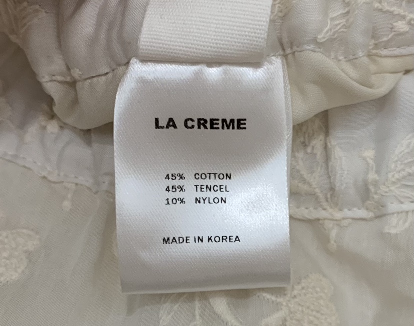 LA CREME韓國代購女士新品人氣休閑半身裙中短裙刺繡蕾絲LA CREME半身裙/中短裙