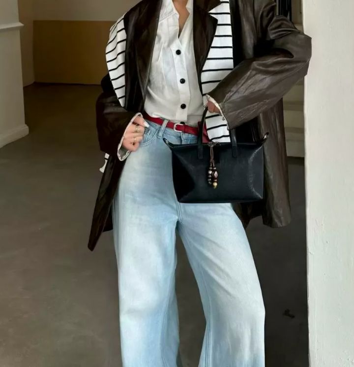 TROUVAILLE東大門代購女裝新款時尚休閑熱賣單肩斜跨包牛皮TROUVAILLE單肩/斜跨包