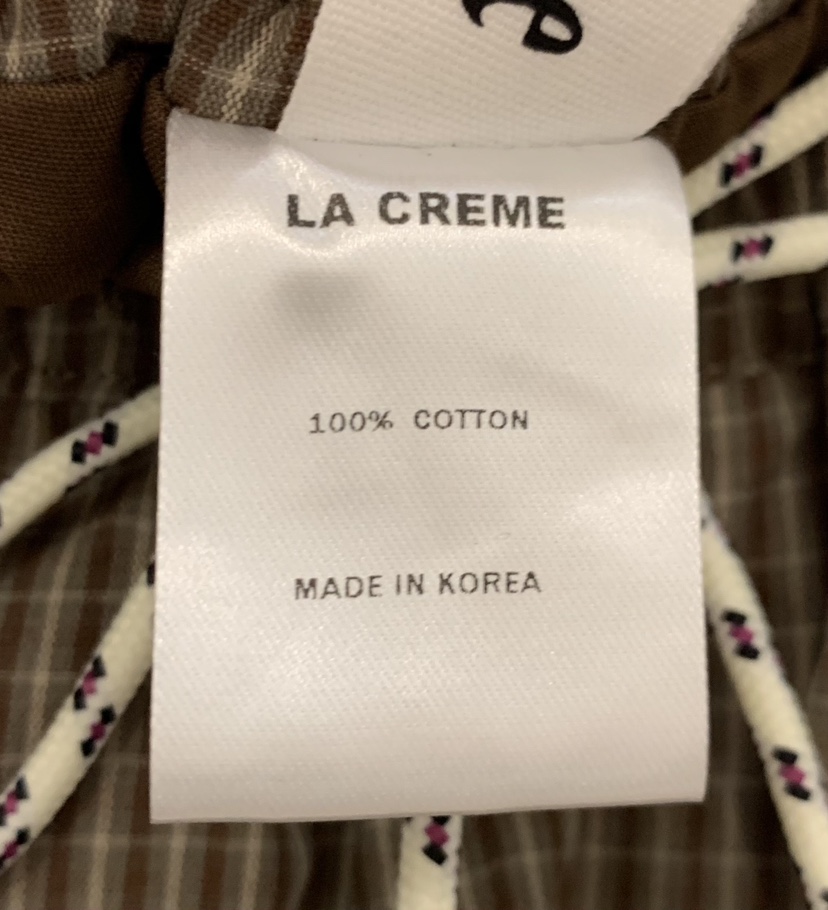 LA CREME韓國代購女士新款休閑人氣真品熱賣時尚短裙格子LA CREME短裙