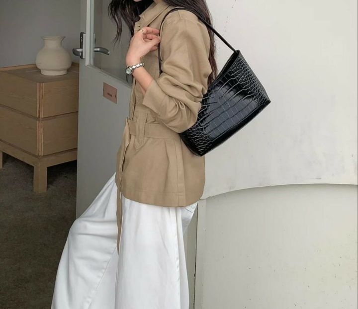 TROUVAILLE東大門代購女士新品人氣推薦休閑單肩斜跨包牛皮TROUVAILLE單肩/斜跨包