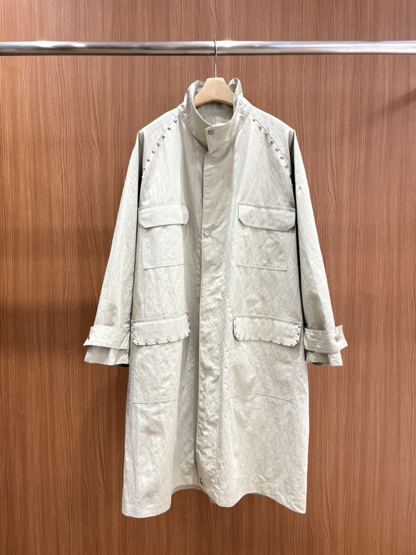 MABE韓國代購女裝新品推薦人氣休閑熱賣真品長款風衣復古MABE長款風衣圖色3