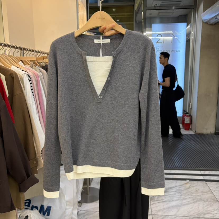 AFTERGLOW東大門實拍女士新款真品熱賣人氣推薦時尚針織衫AFTERGLOW針織衫圖色3