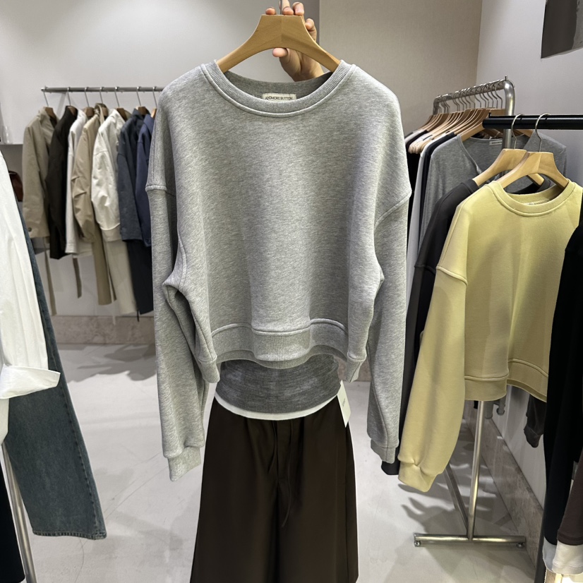 ANDMORE BUTTON韓國直郵女裝新品熱賣人氣推薦休閑時尚衛衣ANDMORE BUTTON衛衣圖色1