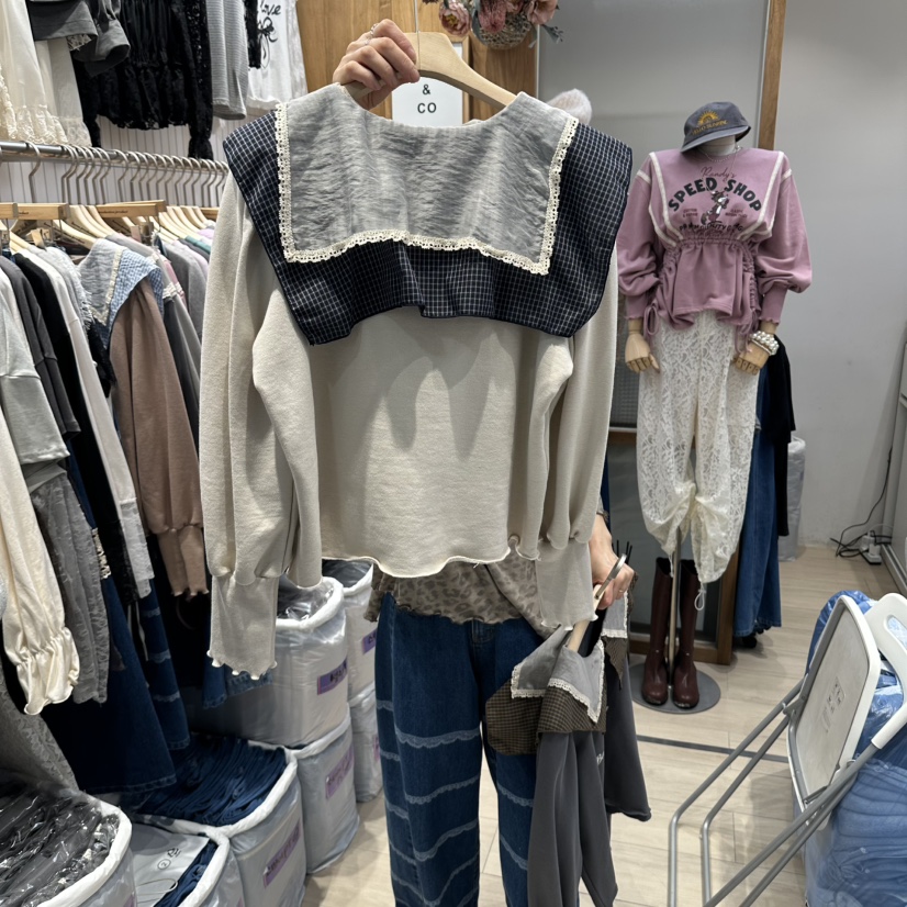 MARI CO東大門代購女裝新品時尚真品熱賣休閑推薦長袖T恤MARI CO長袖T恤
