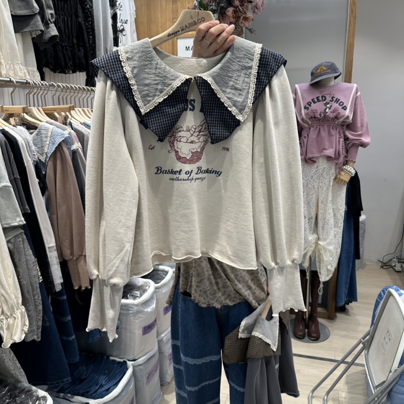 MARI CO東大門代購女裝新品時尚真品熱賣休閑推薦長袖T恤MARI CO長袖T恤圖色3