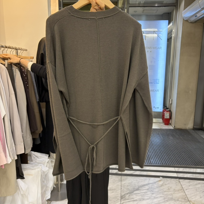 AFTERGLOW韓國代購女士新品時尚熱賣休閑推薦真品針織衫含繩AFTERGLOW針織衫
