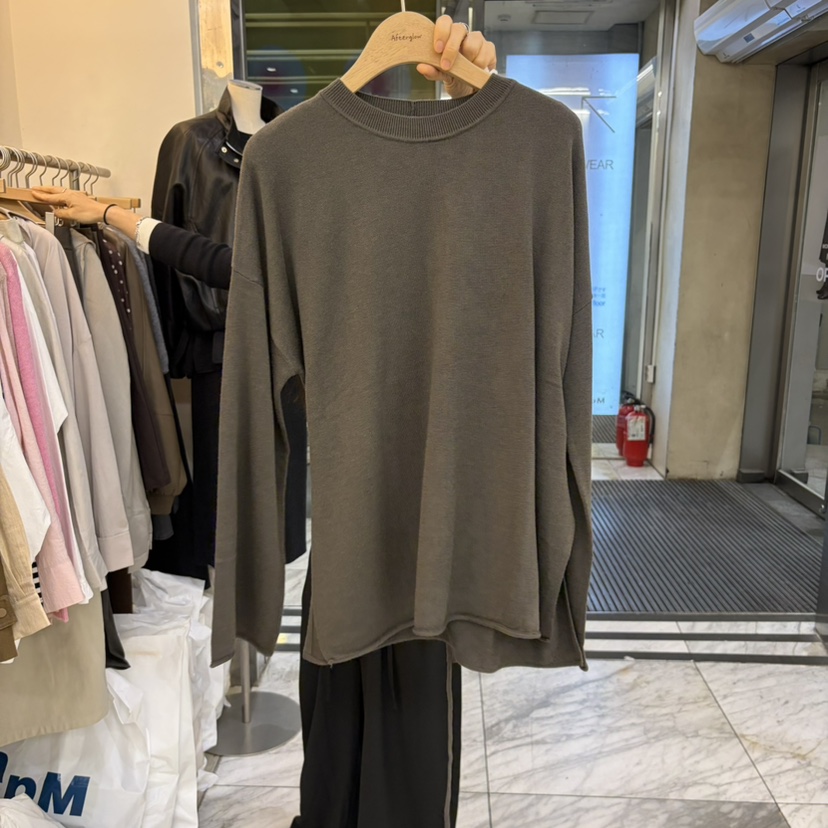 AFTERGLOW韓國代購女士新品時尚熱賣休閑推薦真品針織衫含繩AFTERGLOW針織衫圖色2卡其