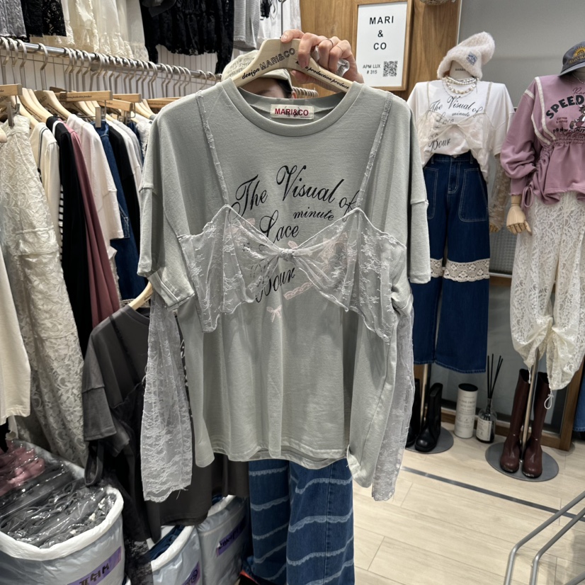 MARI CO東大門實拍女裝新品人氣時尚休閑推薦真品長袖T恤MARI CO長袖T恤圖色2