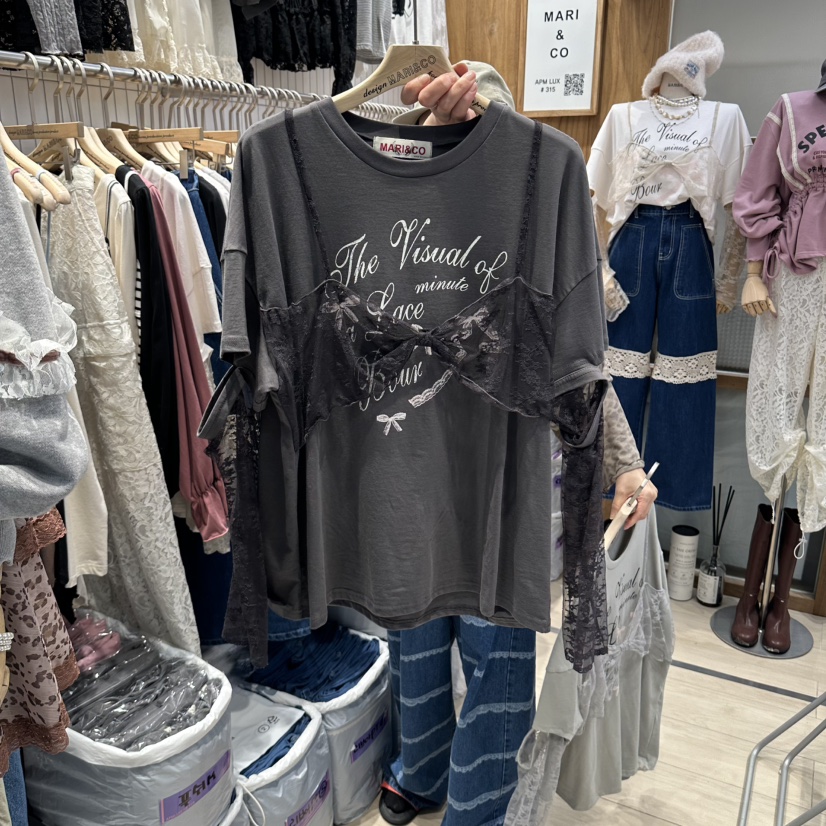 MARI CO東大門實拍女裝新品人氣時尚休閑推薦真品長袖T恤MARI CO長袖T恤圖色3