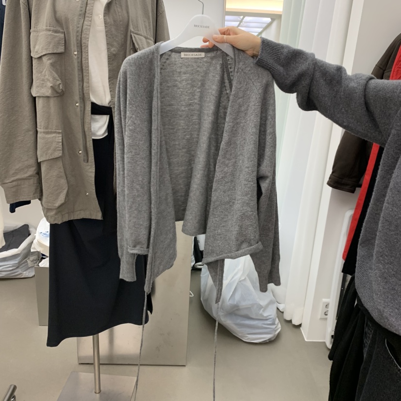 BRICKSADE韓國直郵女裝新款休閑推薦人氣開衫不含內搭羊絨BRICKSADE開衫圖色2