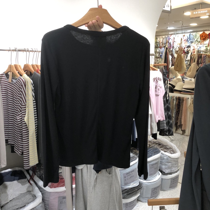 OASISSEOUL東大門實拍女裝新款休閑熱賣時尚真品推薦長袖T恤OASISSEOUL長袖T恤