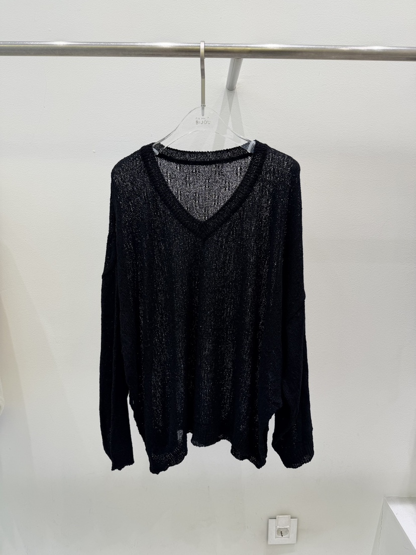 BLACK BIJOU東大門代購女士新品休閑真品推薦針織衫寬松BLACK BIJOU針織衫圖色3黑