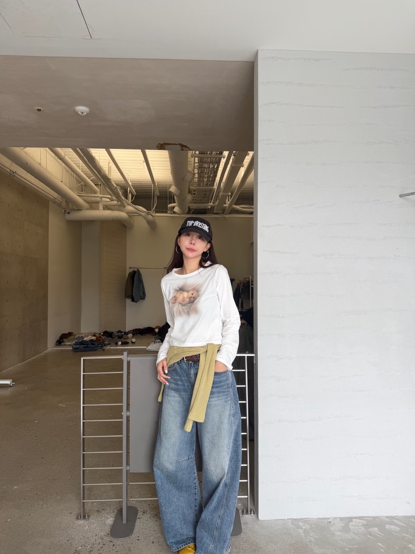 LUMIPLE韓國代購女士新品人氣時尚休閑推薦真品熱賣長袖T恤LUMIPLE長袖T恤