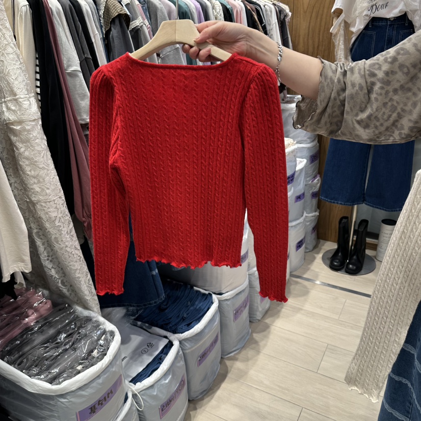 MARI CO韓國直郵女裝新品時尚推薦休閑熱賣人氣針織衫開衫MARI CO針織衫