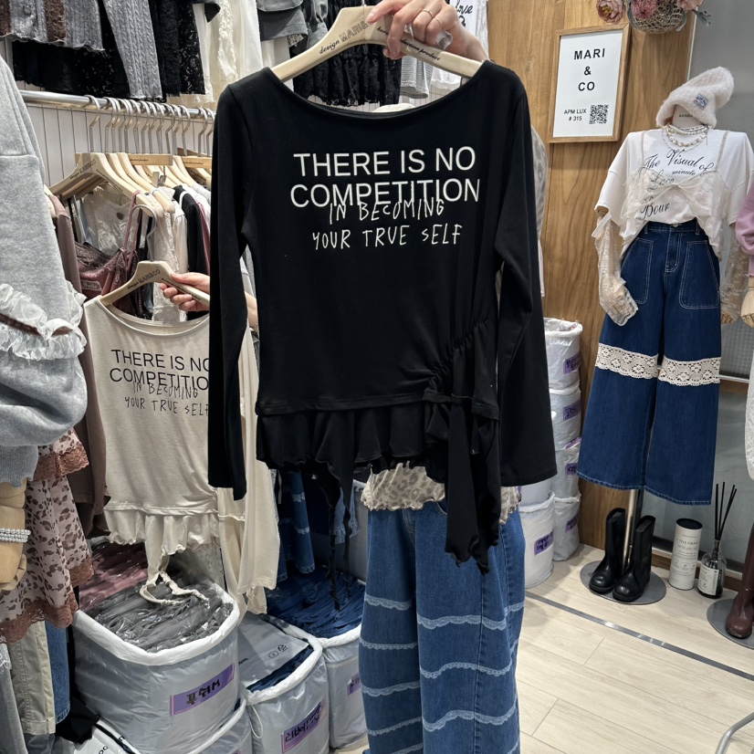 MARI CO東大門實拍女士新品真品熱賣休閑推薦時尚長袖T恤MARI CO長袖T恤圖色3