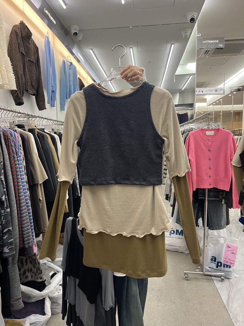 LATTEMOOD韓國代購女士新款休閑時尚熱賣人氣真品推薦套裝LATTEMOOD套裝