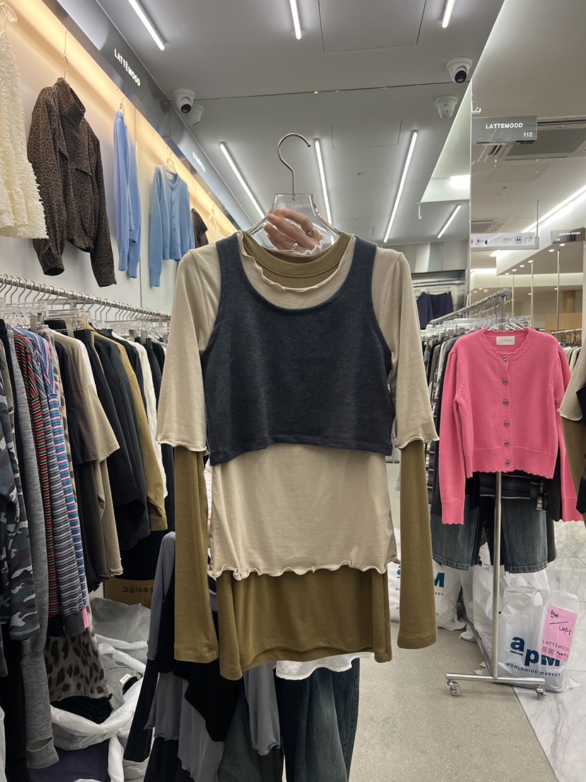 LATTEMOOD韓國代購女士新款休閑時尚熱賣人氣真品推薦套裝LATTEMOOD套裝圖色3