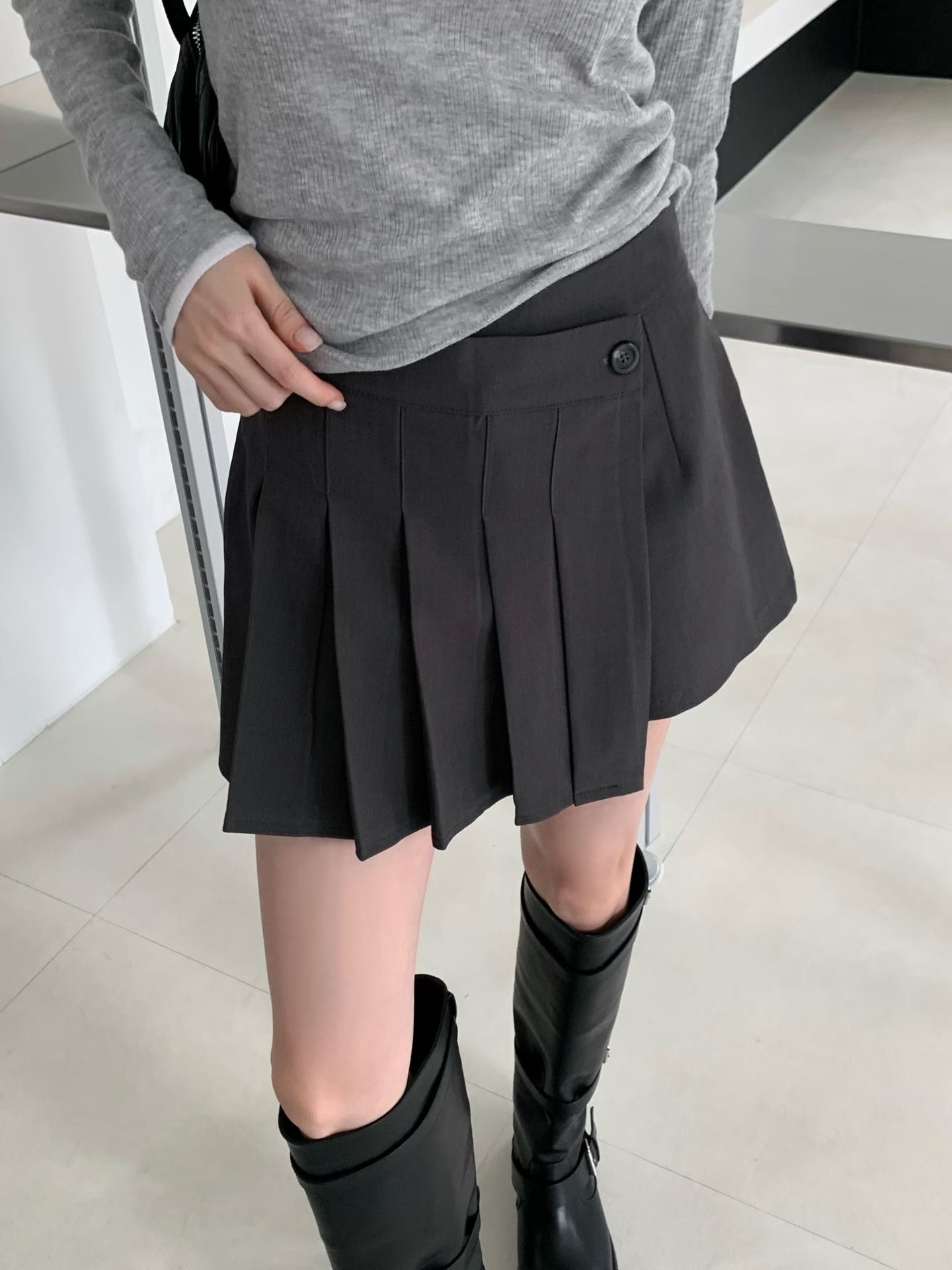 A.ME東大門實拍女士新品時尚真品休閑推薦職業人氣熱賣短裙A.ME短裙