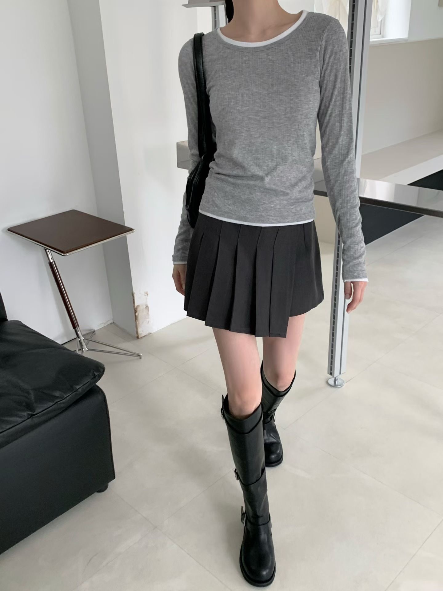 A.ME東大門實拍女士新品時尚真品休閑推薦職業人氣熱賣短裙A.ME短裙