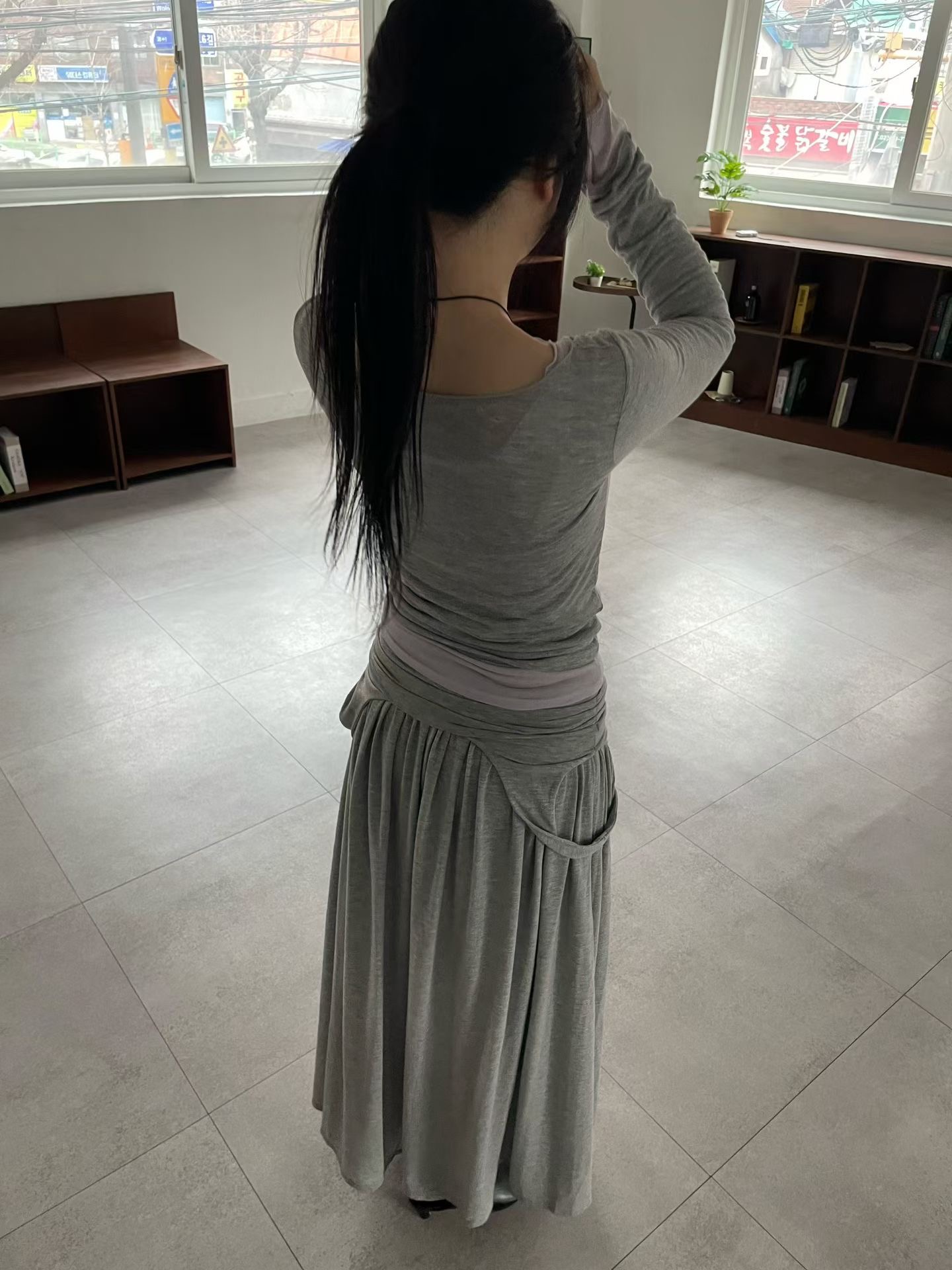 A.ME東大門代購女士新款時尚真品推薦休閑熱賣人氣長袖T恤A.ME長袖T恤
