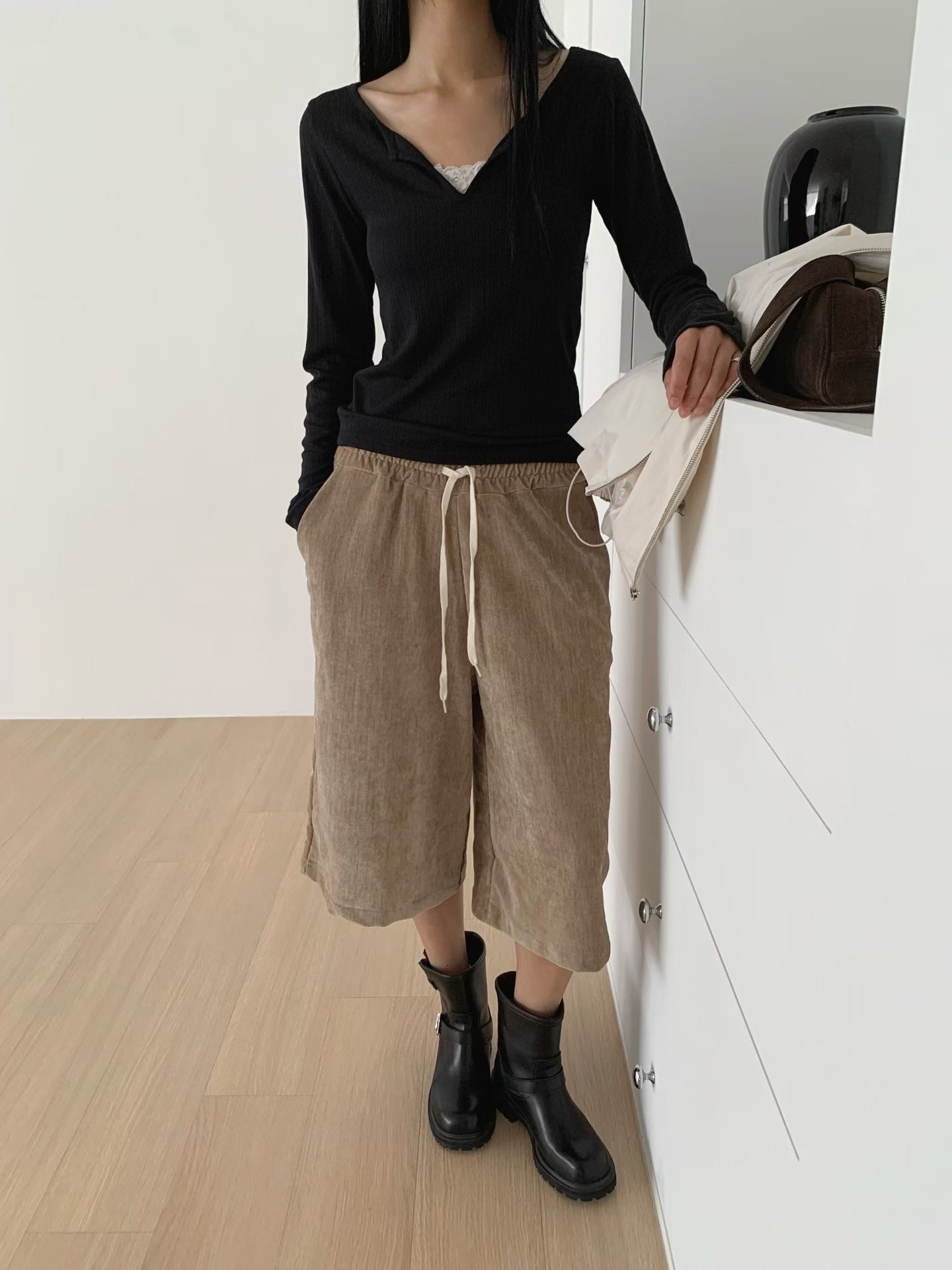 A.ME韓國代購女士新款職業熱賣時尚休閑真品人氣推薦短褲A.ME短褲