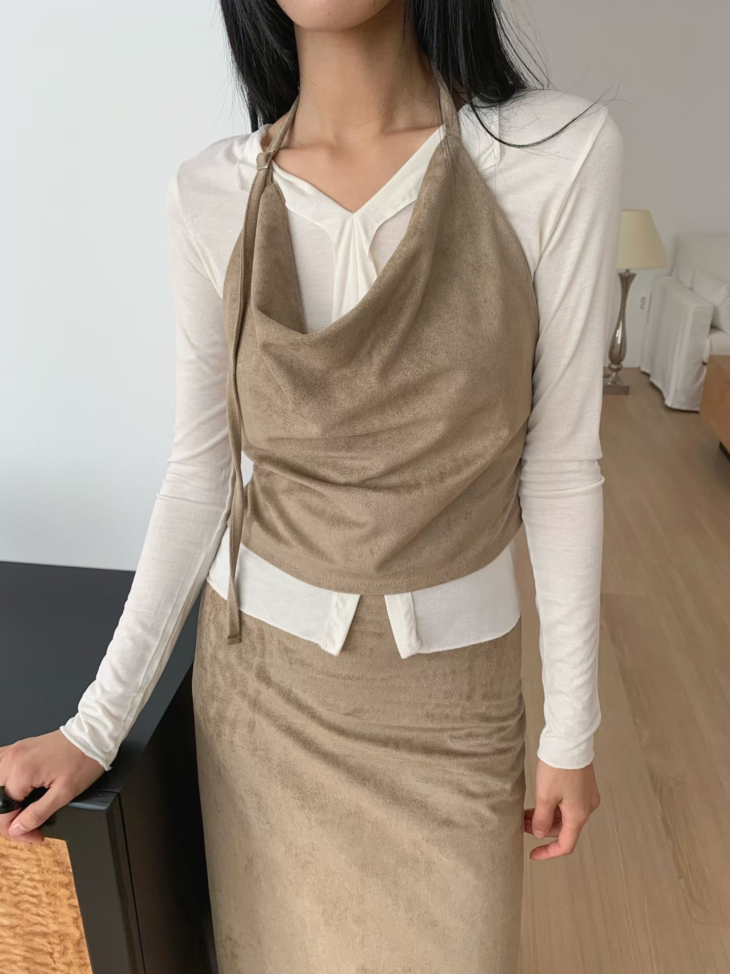 A.ME東大門實拍女士新品人氣推薦休閑熱賣職業真品吊帶背心A.ME吊帶/背心